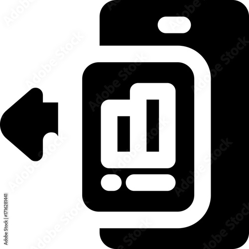 share glyph icon. Strong and solid vector icon for websites, mobile interfaces, presentations, and visual branding. High quality and easy to edit.