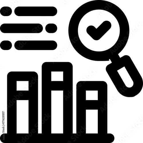 data analysis line icon. Clean and minimalist vector icon for websites, mobile apps, presentations, and logos. Fully scalable and customizable for any project.