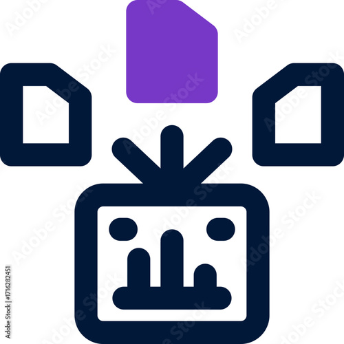 data modeling duotone icon. Sleek and modern vector icon for websites, mobile apps, marketing materials, and corporate design. Fully scalable and ready to use.