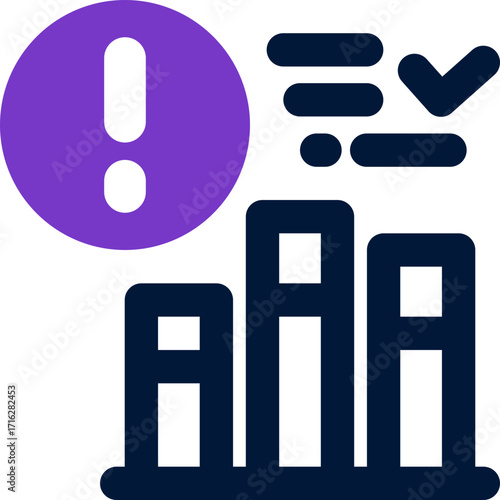 risk analysis duotone icon. Sleek and modern vector icon for websites, mobile apps, marketing materials, and corporate design. Fully scalable and ready to use.