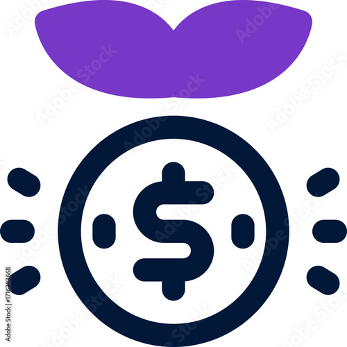 investment duotone icon. Sleek and modern vector icon for websites, mobile apps, marketing materials, and corporate design. Fully scalable and ready to use.