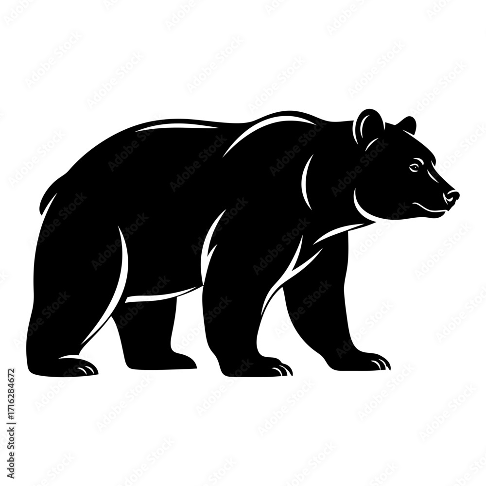 Fototapeta premium vector illustration of a bear