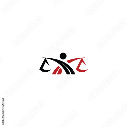 Legal services logo design vector