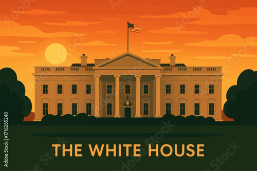 White House at Sunset