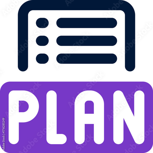 business plan duotone icon. Sleek and modern vector icon for websites, mobile apps, marketing materials, and corporate design. Fully scalable and ready to use.