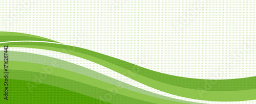 Modern green background. Graphic design pattern background template with dynamic wave shapes. vector