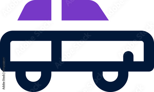 car duotone icon. Sleek and modern vector icon for websites, mobile apps, marketing materials, and corporate design. Fully scalable and ready to use.