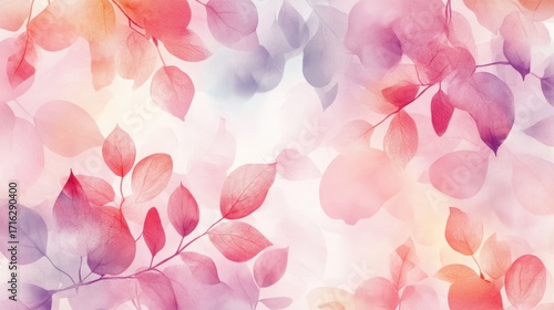 Soft pastel leaves background.