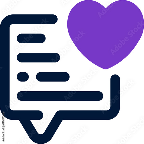 love chat duotone icon. Sleek and modern vector icon for websites, mobile apps, marketing materials, and corporate design. Fully scalable and ready to use.