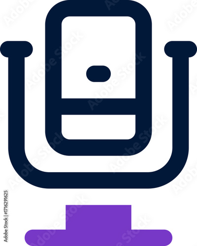 microphone duotone icon. Sleek and modern vector icon for websites, mobile apps, marketing materials, and corporate design. Fully scalable and ready to use.
