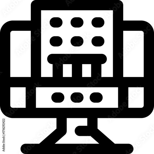 online booking line icon. Clean and minimalist vector icon for websites, mobile apps, presentations, and logos. Fully scalable and customizable for any project.