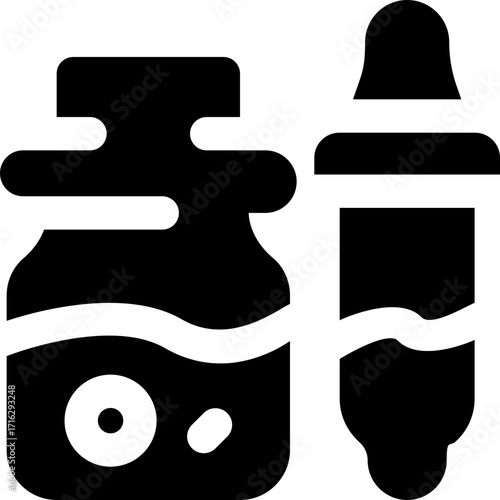 serum glyph icon. Strong and solid vector icon for websites, mobile interfaces, presentations, and visual branding. High quality and easy to edit.