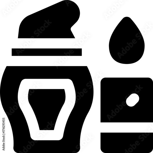 foundation glyph icon. Strong and solid vector icon for websites, mobile interfaces, presentations, and visual branding. High quality and easy to edit.