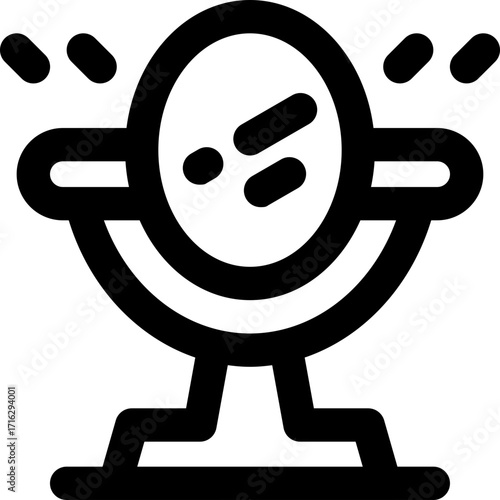 mirror line icon. Clean and minimalist vector icon for websites, mobile apps, presentations, and logos. Fully scalable and customizable for any project.