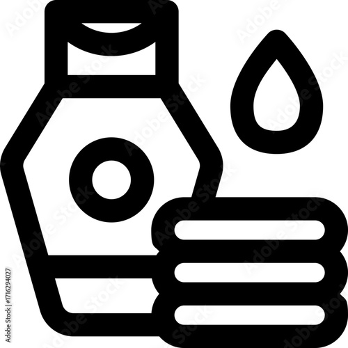 toner line icon. Clean and minimalist vector icon for websites, mobile apps, presentations, and logos. Fully scalable and customizable for any project.