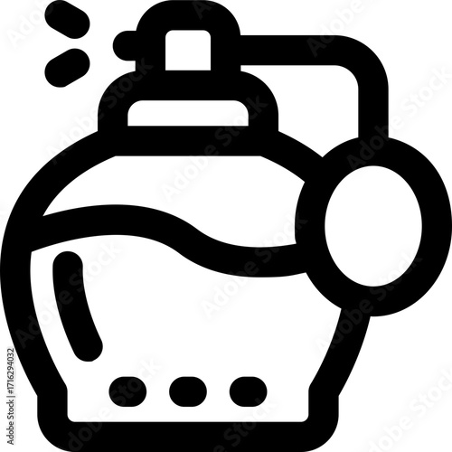 parfume line icon. Clean and minimalist vector icon for websites, mobile apps, presentations, and logos. Fully scalable and customizable for any project.