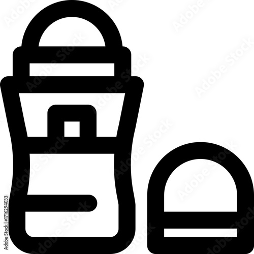 deodorant line icon. Clean and minimalist vector icon for websites, mobile apps, presentations, and logos. Fully scalable and customizable for any project.