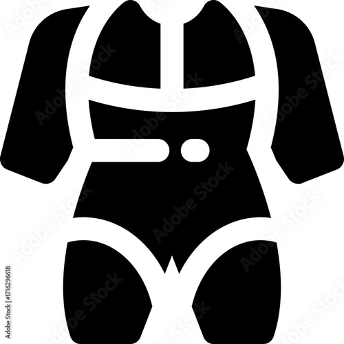 swimsuit glyph icon. Strong and solid vector icon for websites, mobile interfaces, presentations, and visual branding. High quality and easy to edit.