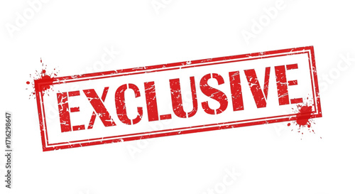 Exclusive Grunge Red Stamp Vector Art