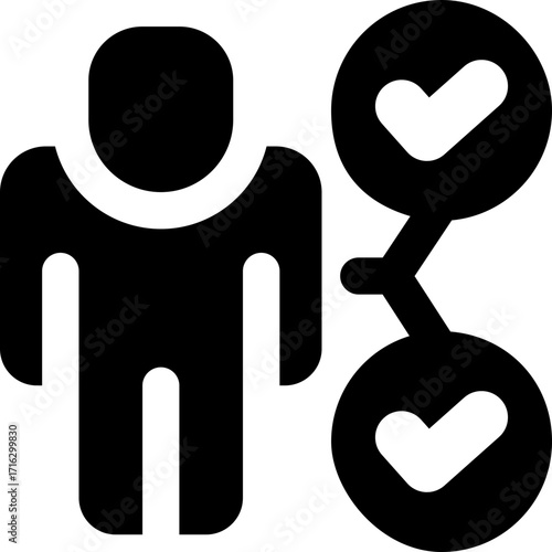 aptitude glyph icon. Strong and solid vector icon for websites, mobile interfaces, presentations, and visual branding. High quality and easy to edit.