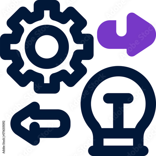 implementation duotone icon. Sleek and modern vector icon for websites, mobile apps, marketing materials, and corporate design. Fully scalable and ready to use.