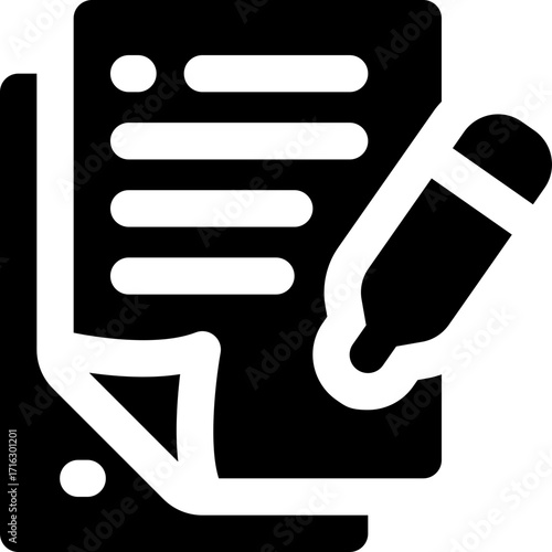 test glyph icon. Strong and solid vector icon for websites, mobile interfaces, presentations, and visual branding. High quality and easy to edit.