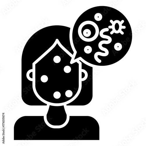 Dermatitis Glyph Icon