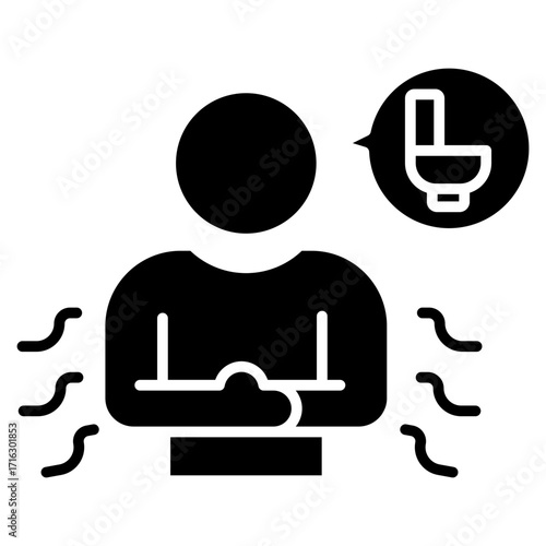 Diarhea Glyph Icon