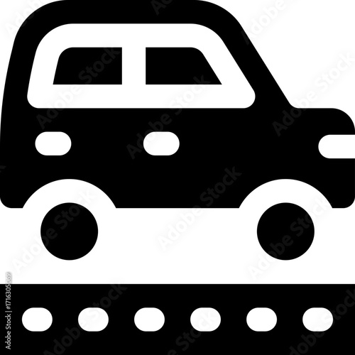 car glyph icon. Strong and solid vector icon for websites, mobile interfaces, presentations, and visual branding. High quality and easy to edit.