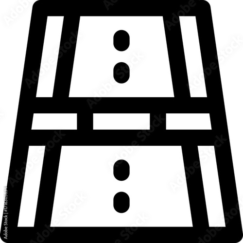 road line icon. Clean and minimalist vector icon for websites, mobile apps, presentations, and logos. Fully scalable and customizable for any project.