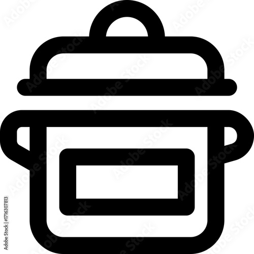 pot line icon. Clean and minimalist vector icon for websites, mobile apps, presentations, and logos. Fully scalable and customizable for any project.