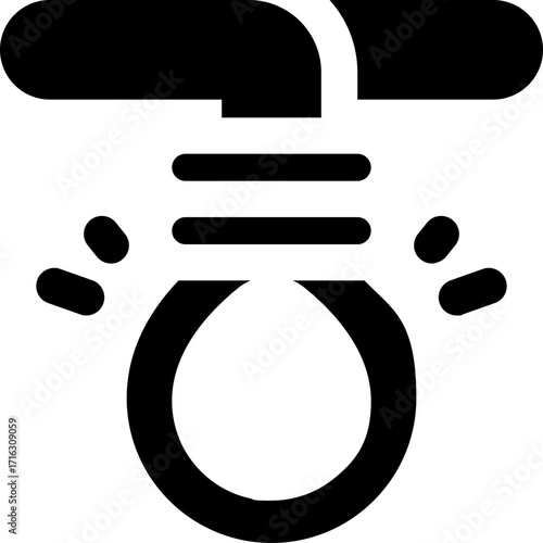 gallow glyph icon. Strong and solid vector icon for websites, mobile interfaces, presentations, and visual branding. High quality and easy to edit.
