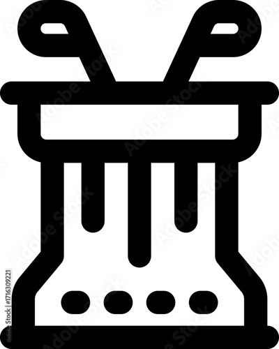 podium line icon. Clean and minimalist vector icon for websites, mobile apps, presentations, and logos. Fully scalable and customizable for any project.