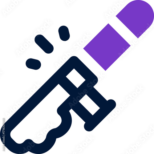 baton duotone icon. Sleek and modern vector icon for websites, mobile apps, marketing materials, and corporate design. Fully scalable and ready to use.