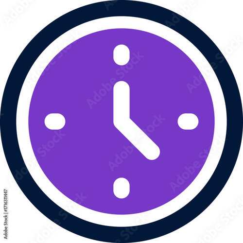 time duotone icon. Sleek and modern vector icon for websites, mobile apps, marketing materials, and corporate design. Fully scalable and ready to use.