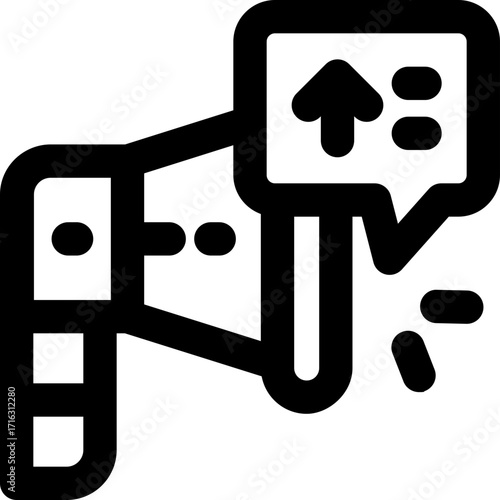 instruction line icon. Clean and minimalist vector icon for websites, mobile apps, presentations, and logos. Fully scalable and customizable for any project.