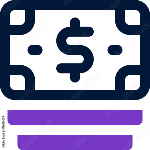 money duotone icon. Sleek and modern vector icon for websites, mobile apps, marketing materials, and corporate design. Fully scalable and ready to use.