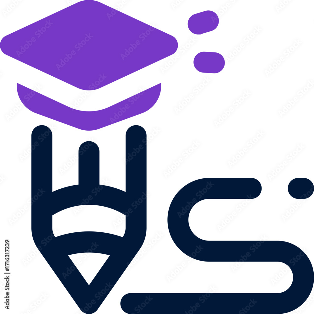 Fototapeta premium pencil duotone icon. Sleek and modern vector icon for websites, mobile apps, marketing materials, and corporate design. Fully scalable and ready to use.