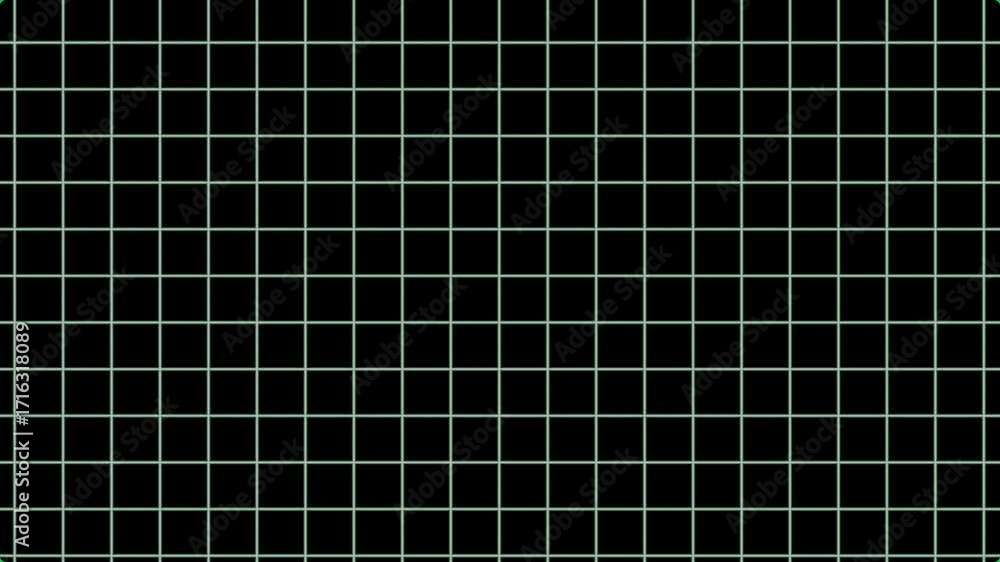 White grid lines on black abstract background. Grid line for overlay layer or alpha channel. Abstract, Graph, Pattern, Grid, Graphics, Template, Animation, BG