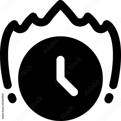 efficiency glyph icon. Strong and solid vector icon for websites, mobile interfaces, presentations, and visual branding. High quality and easy to edit.