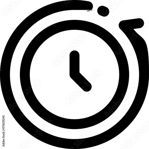 rewind line icon. Clean and minimalist vector icon for websites, mobile apps, presentations, and logos. Fully scalable and customizable for any project.