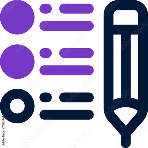 checklist duotone icon. Sleek and modern vector icon for websites, mobile apps, marketing materials, and corporate design. Fully scalable and ready to use.