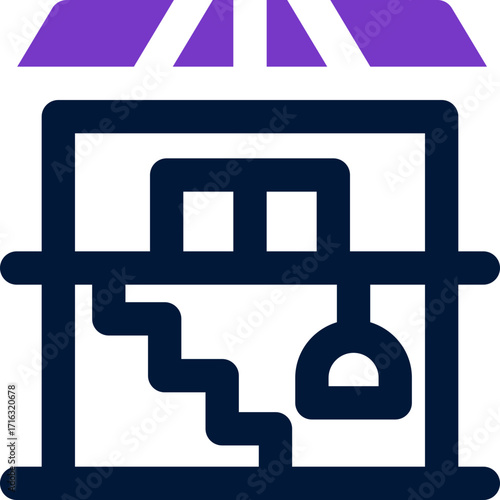 basement duotone icon. Sleek and modern vector icon for websites, mobile apps, marketing materials, and corporate design. Fully scalable and ready to use.