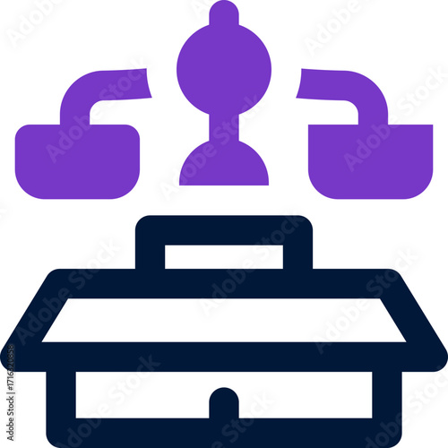 property law duotone icon. Sleek and modern vector icon for websites, mobile apps, marketing materials, and corporate design. Fully scalable and ready to use.