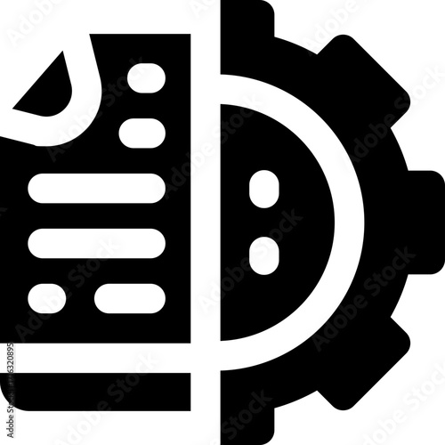 management glyph icon. Strong and solid vector icon for websites, mobile interfaces, presentations, and visual branding. High quality and easy to edit.