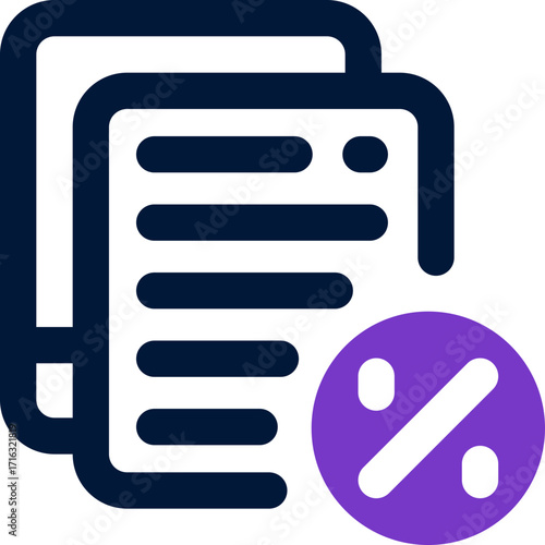 tax duotone icon. Sleek and modern vector icon for websites, mobile apps, marketing materials, and corporate design. Fully scalable and ready to use.