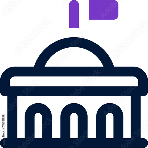 government duotone icon. Sleek and modern vector icon for websites, mobile apps, marketing materials, and corporate design. Fully scalable and ready to use.