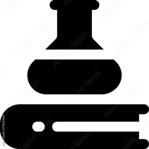 chemistry glyph icon. Strong and solid vector icon for websites, mobile interfaces, presentations, and visual branding. High quality and easy to edit.