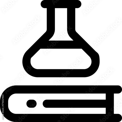 chemistry line icon. Clean and minimalist vector icon for websites, mobile apps, presentations, and logos. Fully scalable and customizable for any project.