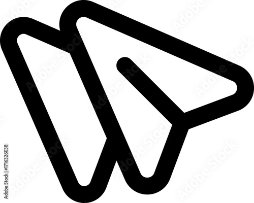 duplicate line icon. Clean and minimalist vector icon for websites, mobile apps, presentations, and logos. Fully scalable and customizable for any project.